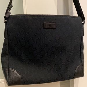 Gucci canvas crossbody bag